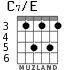 C7/E para guitarra - versión 3