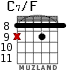C7/F para guitarra - versión 4