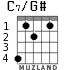 C7/G# para guitarra - versión 2
