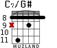 C7/G# para guitarra - versión 3