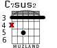 C7sus2 para guitarra - versión 4