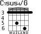 C7sus4/G para guitarra