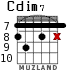 Cdim7 para guitarra - versión 3