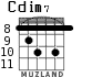 Cdim7 para guitarra - versión 4