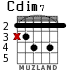 Cdim7 para guitarra - versión 1