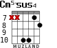 Cm5-sus4 para guitarra - versión 2