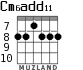 Cm6add11 para guitarra - versión 3