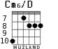 Cm6/D para guitarra - versión 2