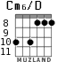 Cm6/D para guitarra - versión 3