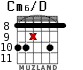 Cm6/D para guitarra - versión 4