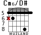 Cm6/D# para guitarra - versión 2