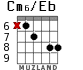 Cm6/Eb para guitarra - versión 5