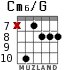 Cm6/G para guitarra - versión 5