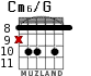 Cm6/G para guitarra - versión 6
