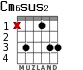 Cm6sus2 para guitarra - versión 3