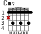 Cm7 para guitarra - versión 3