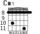 Cm7 para guitarra - versión 4