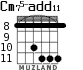 Cm75-add11 para guitarra - versión 2