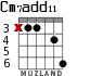 Cm7add11 para guitarra - versión 2