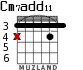 Cm7add11 para guitarra - versión 1