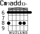 Cm7add13- para guitarra - versión 4