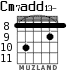 Cm7add13- para guitarra - versión 5