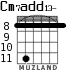 Cm7add13- para guitarra - versión 6
