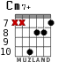Cm7+ para guitarra - versión 5