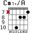 Cm7+/A para guitarra - versión 5