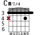 Cm7/4 para guitarra - versión 1