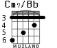 Cm7/Bb para guitarra - versión 2