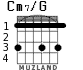 Cm7/G para guitarra - versión 4