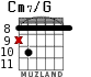 Cm7/G para guitarra - versión 5
