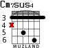 Cm7sus4 para guitarra - versión 1