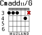 Cmadd11/G para guitarra - versión 3