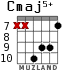Cmaj5+ para guitarra - versión 6