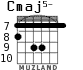 Cmaj5- para guitarra - versión 4