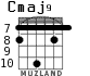 Cmaj9 para guitarra - versión 6