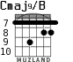 Cmaj9/B para guitarra - versión 8