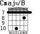 Cmaj9/B para guitarra - versión 9