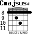 Cmajsus4 para guitarra - versión 4