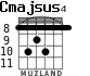 Cmajsus4 para guitarra - versión 5