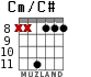 Cm/C# para guitarra - versión 3