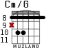 Cm/G para guitarra - versión 4