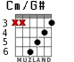 Cm/G# para guitarra
