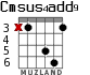 Cmsus4add9 para guitarra - versión 3