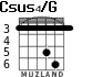 Csus4/G para guitarra - versión 1