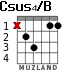 Csus4/B para guitarra - versión 1