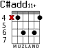 C#add11+ para guitarra - versión 4