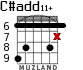 C#add11+ para guitarra - versión 5